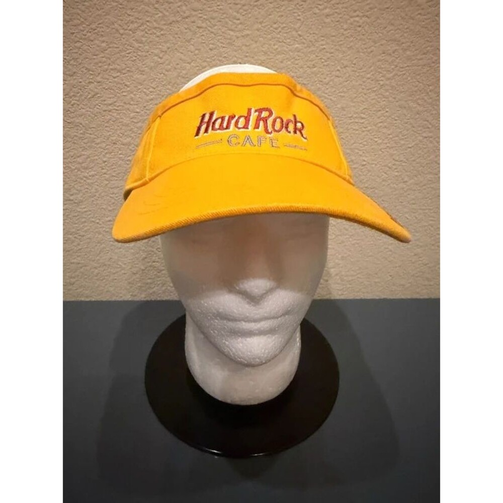 Hard Rock Cafe Cayman Islands Yellow Visor – Good Condition